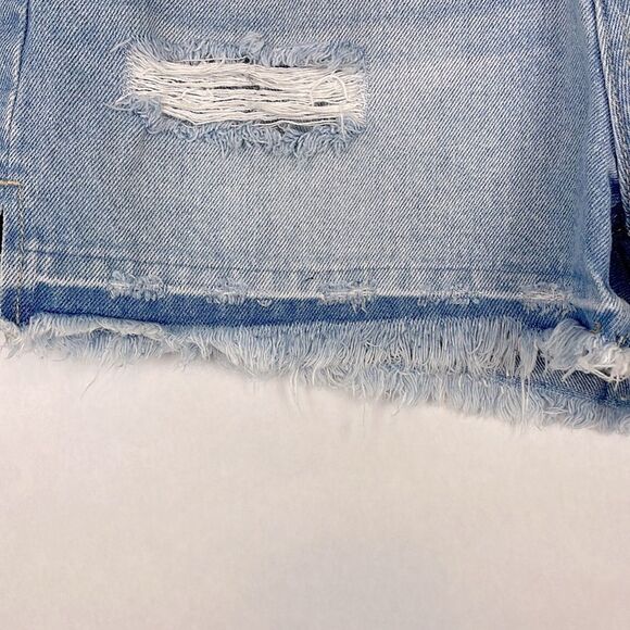 Kancan Lorraine Ultra high Rise Distressed Buttonfly Denim Shorts. Size Medium. - Picture 5 of 13